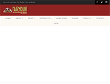 Tablet Screenshot of historicfairmount.com